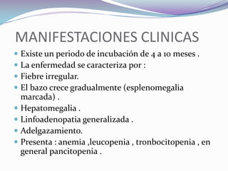   LEISHMANIASIS CUTANEO-DIFUSAEl cuadro clínico avanzado provoca grandes y numerosas lesiones en la cara que dan la característica de fascies leonina ( similar a la lepra) .Las lesiones evolucionan lentamente diseminándose inexorablemente en todo el cuerpo con excepción de las palmas de manos y planta de pies.Ref.:  presenta anergia especifica contra el antígeno, por eso en el diagnostico la Intradermorreacción de Montenegro (IRD-LEIHSMANINA) da una reacción negativa .