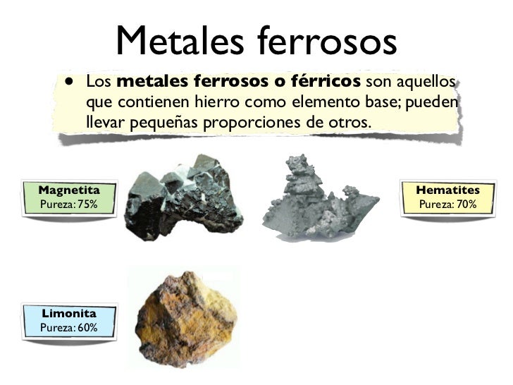 Metales Ferrosos