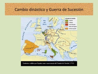 Cambio dinástico y Guerra de Sucesión
 