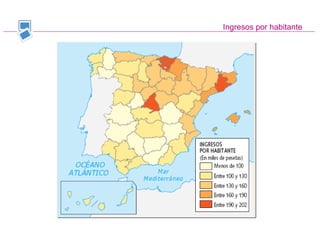 Ingresos por habitante
 