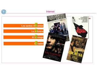 Internet
Películas
Los santos inocentes
La colmena
El verdugo
Salvador
 