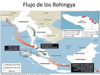 Flujo de los Rohingya
 