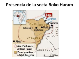 Presencia de la secta Boko Haram
 