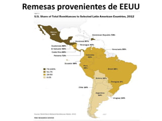 Remesas provenientes de EEUU
 