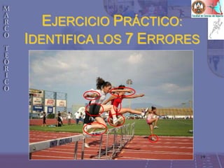19
EJERCICIO PRÁCTICO:
IDENTIFICA LOS 7 ERRORES
 