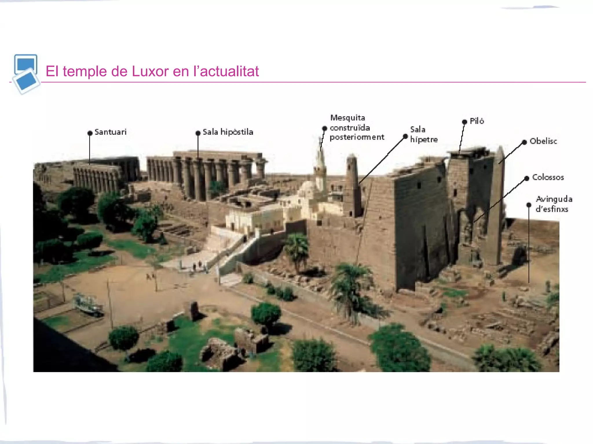 El temple de Luxor en l’actualitat
 