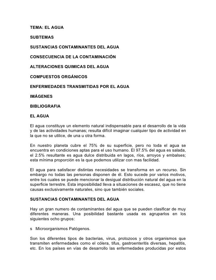 Tema Agua