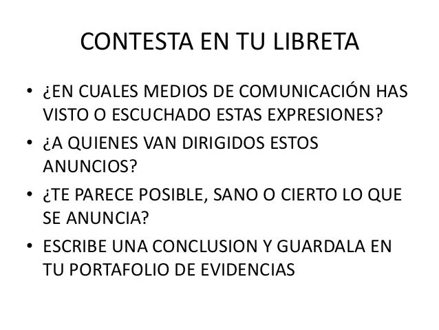 Analisis critico informacion para adelgazar