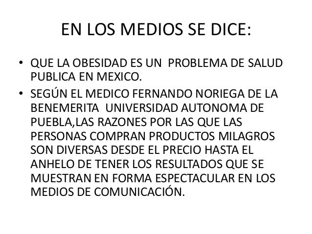 Productos milagro para bajar de peso comerciales viejos
