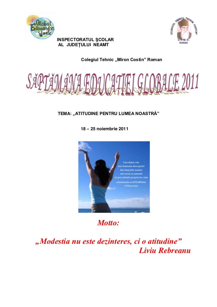 Educatia Globala Toleranta Responsabilitate Si Respect