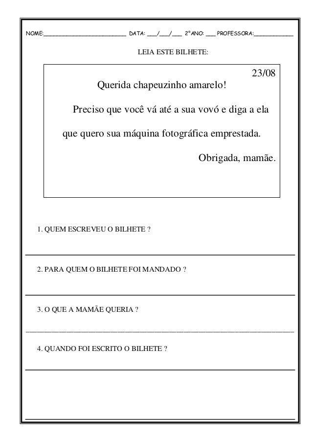 Bilhete