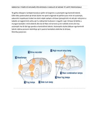 Kontrollimi Teknik I Automjeteve Te Lehta | PDF