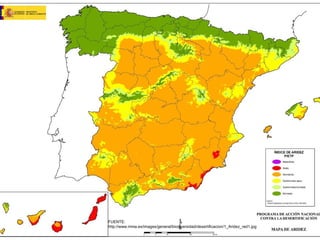 M.C García Chimeno IES “Leopoldo Cano” FUENTE: http://www.mma.es/images/general/biodiversidad/desertificacion/1_Aridez_red1.jpg 
