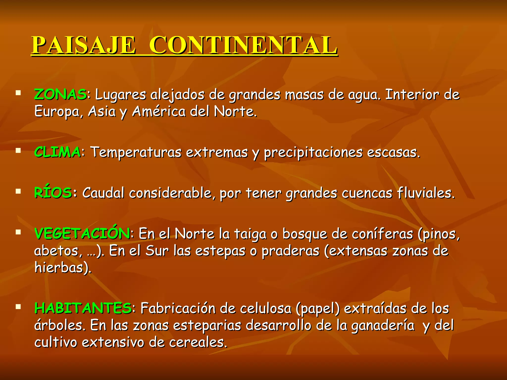 Tema climas y paisajes de la tierra 1 eso | PPT