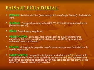 Tema climas y paisajes de la tierra 1 eso | ODP