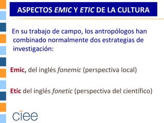 Etic Local La Etnografia | PPT