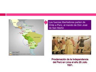 EMANCIPACION Y LA PROCLAMACION DE LA INDEPENDENCIA DEL PERU. | PPT
