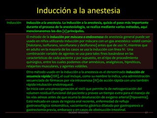 Inducción a la anestesia 17RICKART PEGUERO