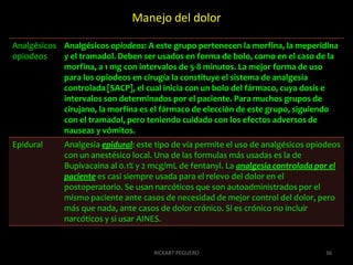 36Manejo del dolor RICKART PEGUERO