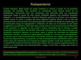Postoperatorio  40RICKART PEGUERO