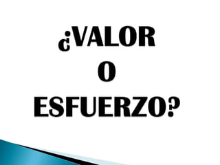 ¿Qué valoran los humanos?