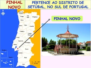 PINHAL
NOVO

PERTENCE AO DISTRITO DE
SETÚBAL, NO SUL DE PORTUGAL
PINHAL NOVO

 