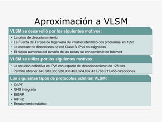 Aproximación a VLSM 