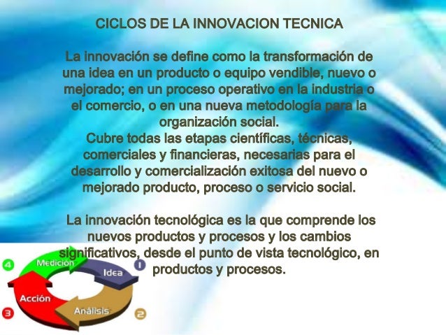 LA INNOVACIÓN TÉCNICA EN LOS PROCESOS PRODUCTIVOS