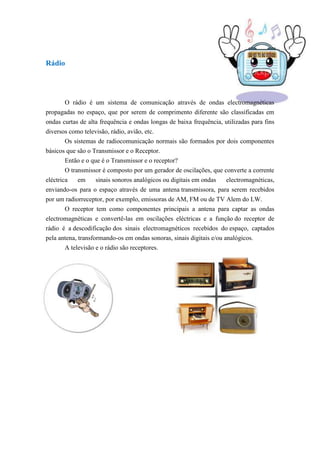 A história do rádio