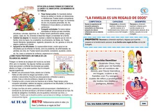 LA FAMILIA UN REGALO DE DIOS ES LA BASE FUNDAMENTAL | DOCX