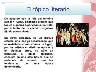 Que Significa Topicos Tema, motivo y tópicos | PPT