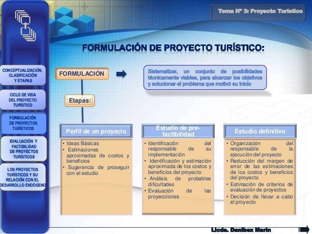 Estudio De Factibilidad De Un Proyecto Turistico