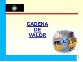Servicio Departamental 
Coordinación de Sistemas 
1 
CADENA 
DE 
VALOR 
 