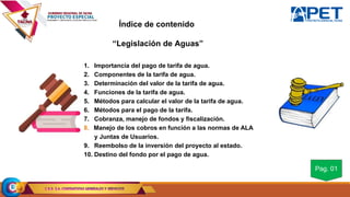 TEMA Nª 4 TARIFA DE AGUA y el medio ambiente.pptx