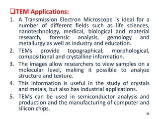 Transmission and Scanning Electron Microscopy | PDF