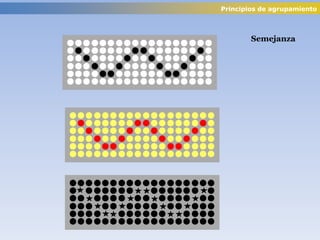 Semejanza
Principios de agrupamiento
 