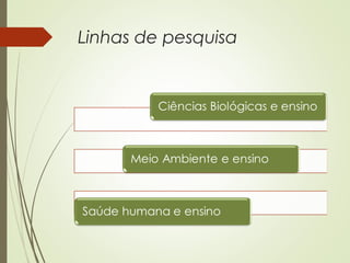 Linhas de pesquisa 
 