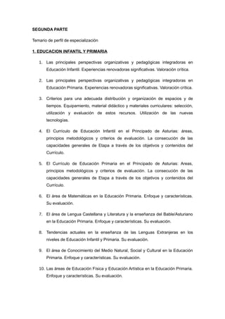 Temario cuerpo de inspectores de educación pdf | PDF
