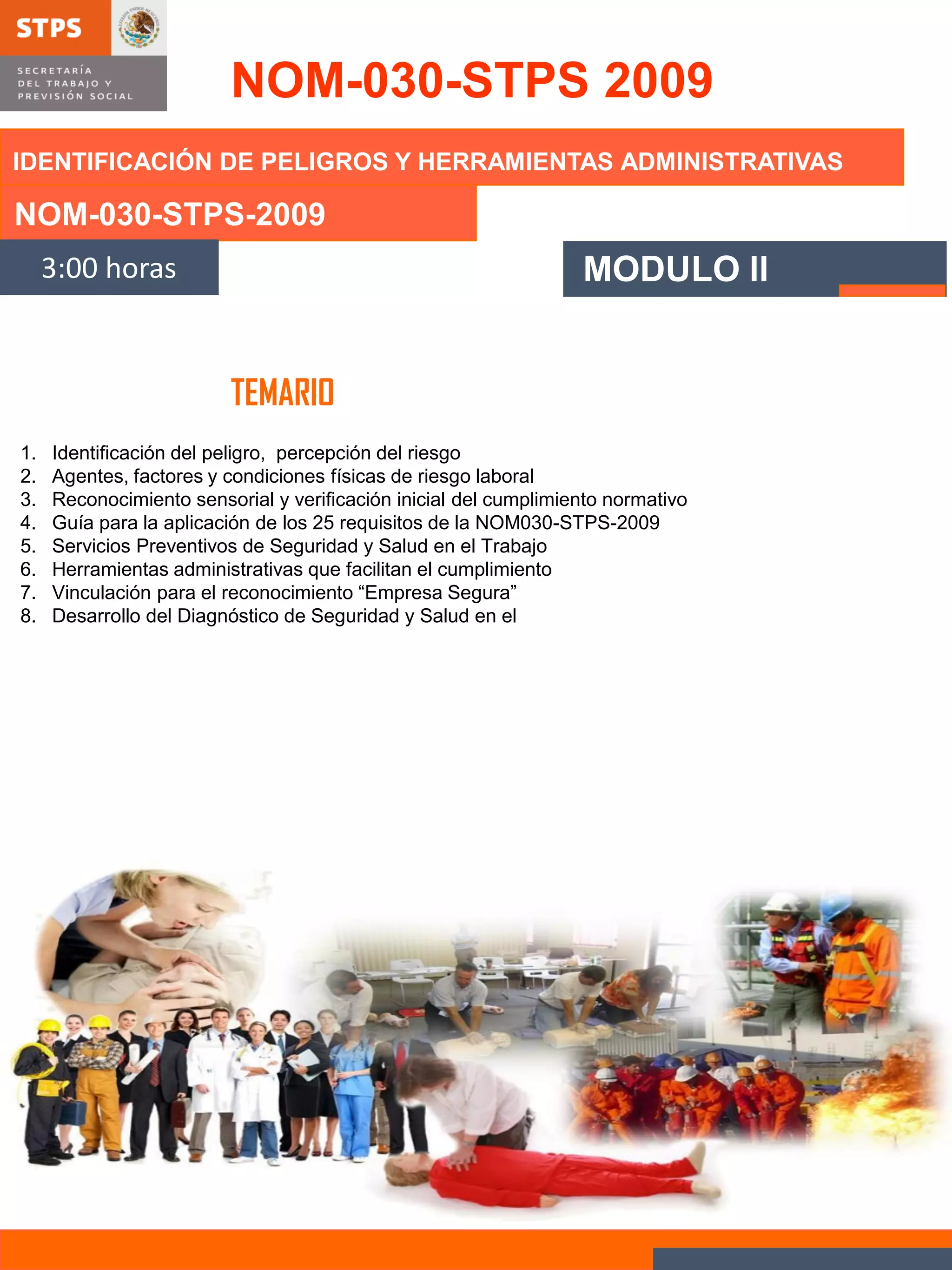 Temario nom 030-stps TEMARIO DE LA NOM-030-STPS | PDF