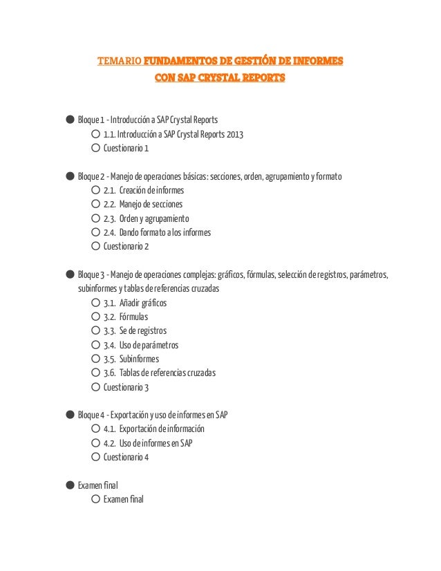 Cursos sap