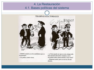 4. La Restauración
4.1. Bases políticas del sistema
 