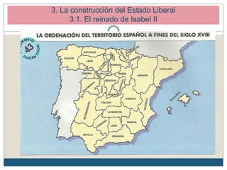 3. La construcción del Estado Liberal
3.1. El reinado de Isabel II
 