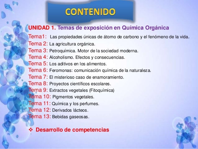 Temas de exposición de química orgánica grados 11 a b p iii 2…
