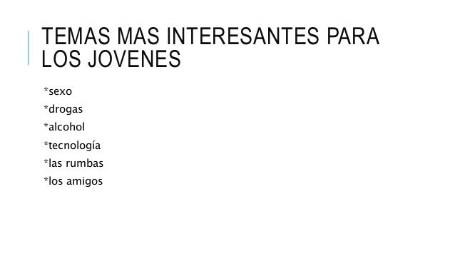 Temas de interés