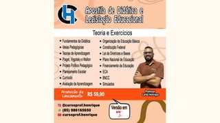 Temas Educacionais - Didática e Legislação Educacional (Aula 01).pdf