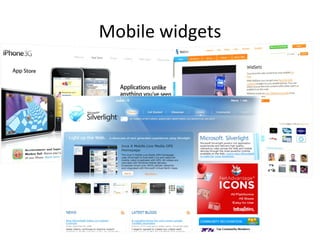Mobile widgets 