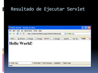 Resultado de Ejecutar Servlet