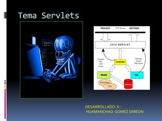 Tema Servlets DESARROLLADO  X :  HUAMANCHAO  GOMEZ SIMEON 