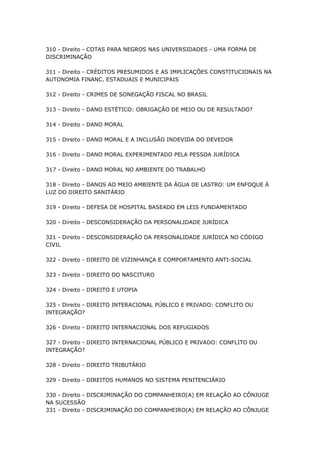 Temas para monografia