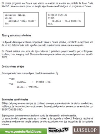 www.youtube/luis2lopez
 